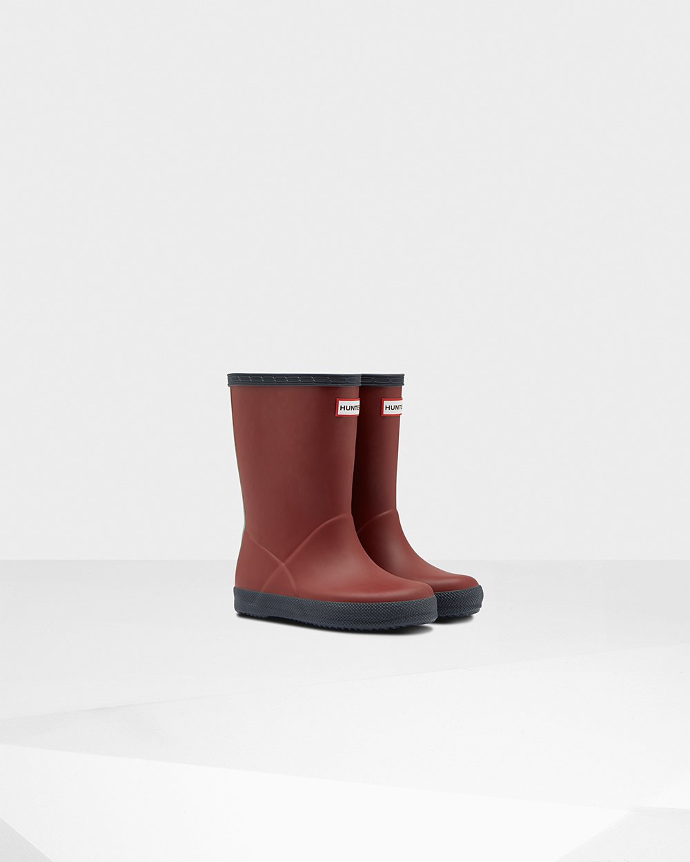 Bottes de Pluie Hunter Original First Classic Enfant Grise Rouge/Grise TOYWKHV-24